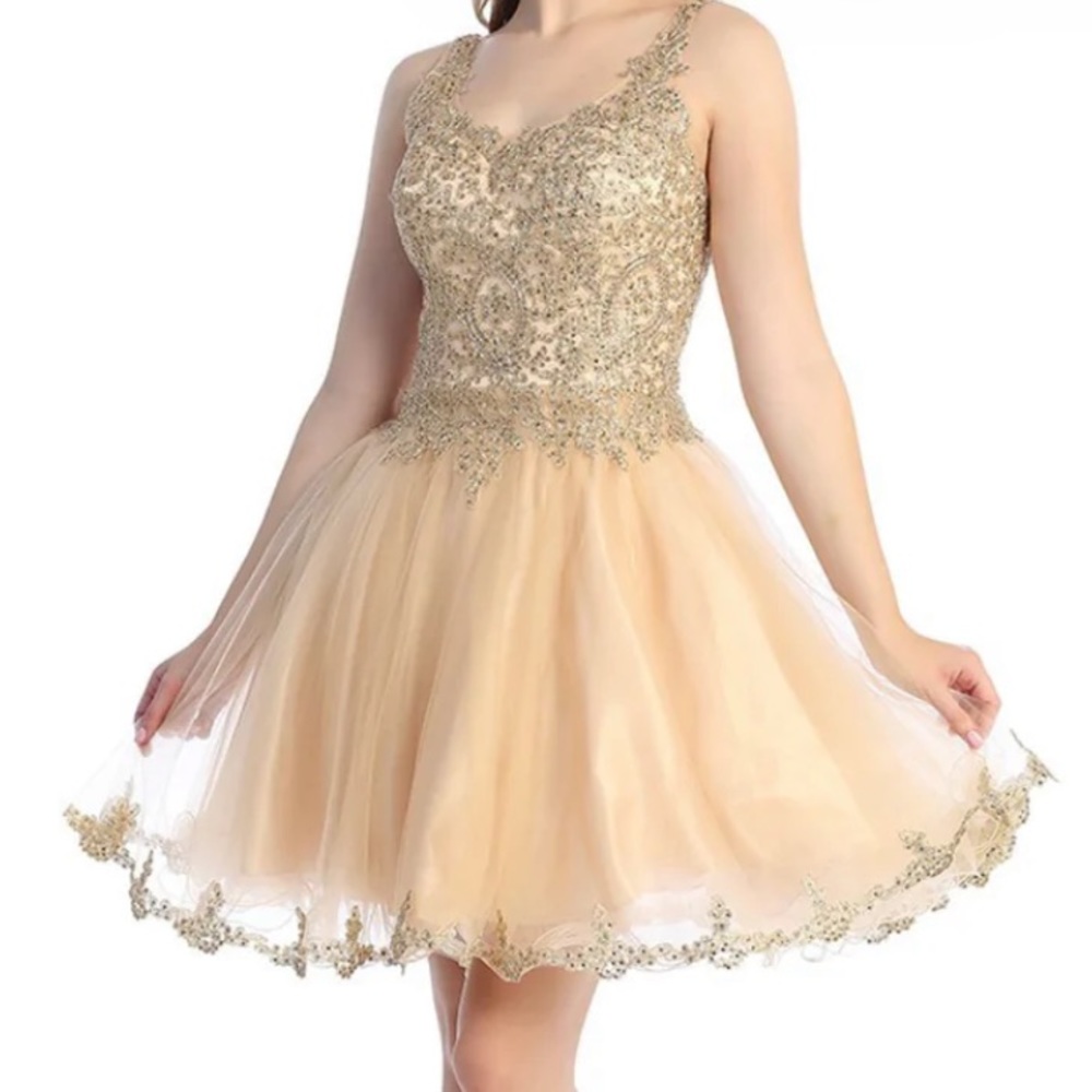 Gold Dama Dress